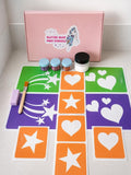 Glitter Tattoo Kit for Horses Ponies Quarter Marks Stars & Hearts